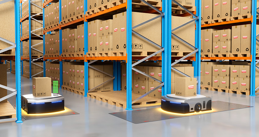 warehouse robots CaPow illustration feature