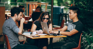 millennials at table feature