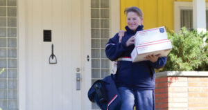 USPS letter carrier