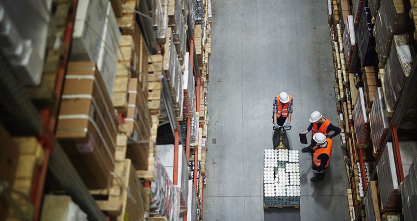 warehouse workers